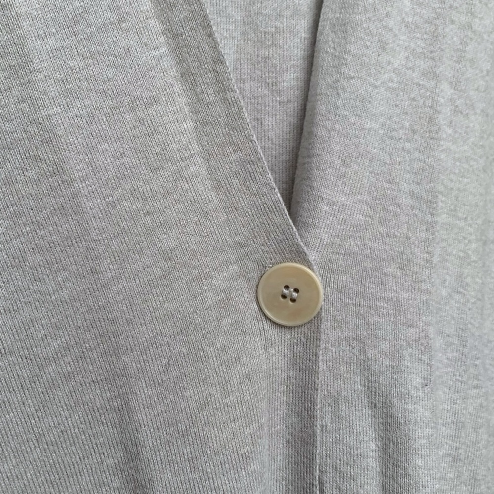 Eileen Fisher Cardigan L Pearl Cotton Silk Blend - Picture 9 of 13